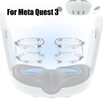 Für Meta Quest 3 VR Magnetischer Brillenrahmen, L&R Frame Transparent, Anti Blue Light Lens+Frame Transparent, L&R Frame Black, Anti Blue Light Lens+Frame Black – Bild 2
