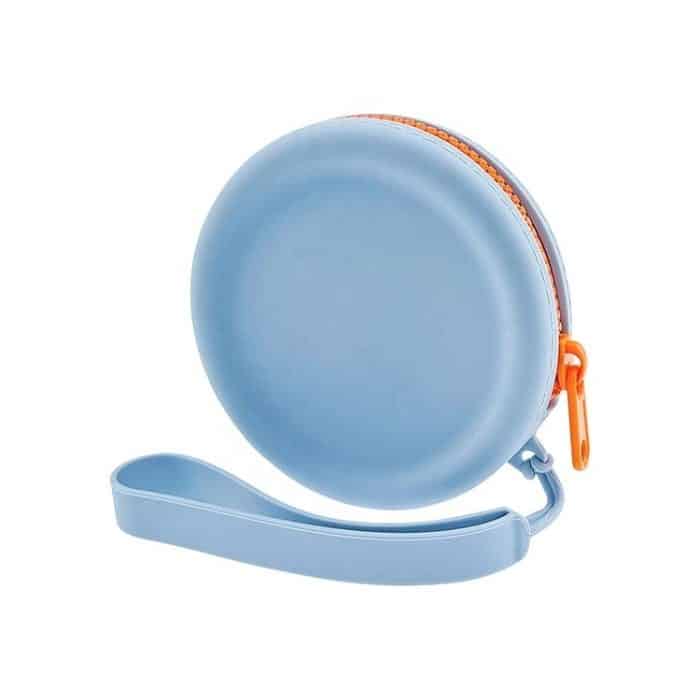 TBD0604768301A.jpg Runde Haustier-Snack-Geldbörse mit Reißverschluss, Silikon-Aufbewahrungstasche für Kopfhörer – Bild 1