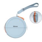 Runde Haustier-Snack-Geldbörse mit Reißverschluss, Silikon-Aufbewahrungstasche für Kopfhörer – Bild 3