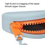 Runde Haustier-Snack-Geldbörse mit Reißverschluss, Silikon-Aufbewahrungstasche für Kopfhörer – Bild 4