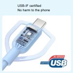 ANKER A81E1 0,9 m 60 W Dual-Typ-C-Daten-Handy-Doppelkopf-Schnellladekabel – Bild 4