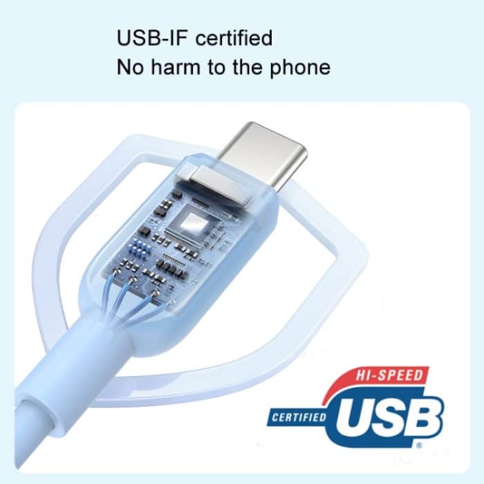 ANKER A81E1 0,9 m 60 W Dual-Typ-C-Daten-Handy-Doppelkopf-Schnellladekabel – Bild 4