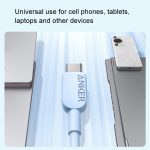 ANKER A81E1 0,9 m 60 W Dual-Typ-C-Daten-Handy-Doppelkopf-Schnellladekabel – Bild 7