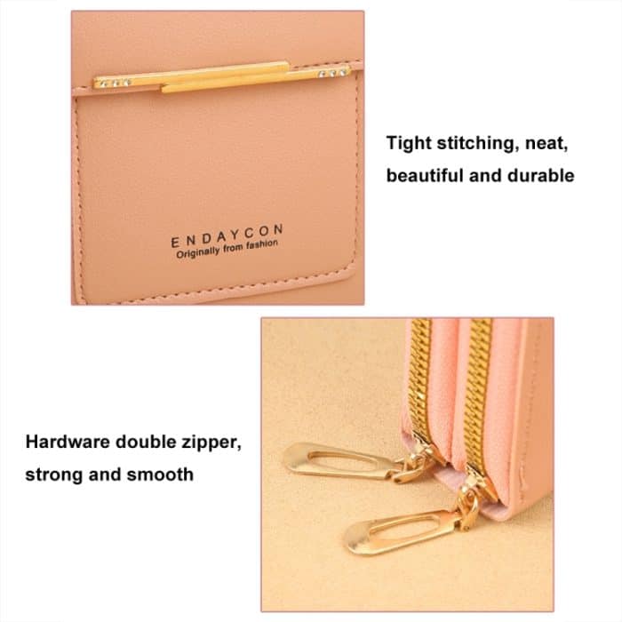 Touchscreen-Handytasche zum Umhängen, multifunktionale Geldbörse mit Reißverschluss – Bild 3