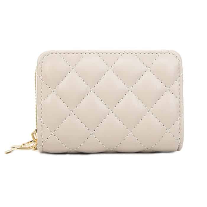 Doppellagiger Reißverschluss-Geldbörse mit großem Fassungsvermögen, Rhombus-Kartenhalter mit mehreren Kartenfächern – Bild 1