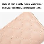 Doppellagiger Reißverschluss-Geldbörse mit großem Fassungsvermögen, Rhombus-Kartenhalter mit mehreren Kartenfächern – Bild 6