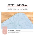 Geprägtes, langes Portemonnaie mit großem Fassungsvermögen und mehreren Kartenfächern – Bild 3