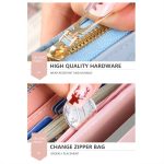 Geprägtes, langes Portemonnaie mit großem Fassungsvermögen und mehreren Kartenfächern – Bild 4