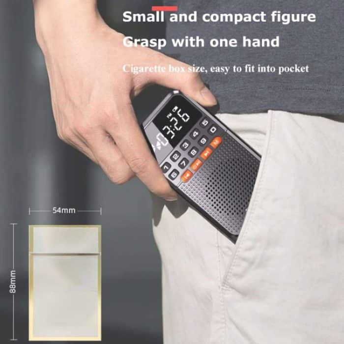 Rolton T1 Tragbarer Radioempfänger, alte Leute, singender Opernspieler, Mini-Stereo-Walkman – Bild 8