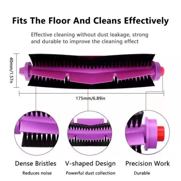 Für Midea V10 V12 W11 Staubsauger Ersatzteile, Main Brush, 1pair Side Brush, Filter, Mop Cloth, Dust Bag, Bracket – Bild 4