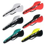 TOSEEK Mountainbike Sattel Rennrad Fahrradsitz Zubehör, Black, White, Red, Black Red, Black Green, Black Yellow, Black White – Bild 2