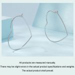 S925 Sterling Silber Zirkon Liebe Herz Ohrringe – Bild 4