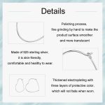 S925 Sterling Silber Zirkon Liebe Herz Ohrringe – Bild 5