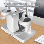 Für Meta Quest 2 Desktop-Halterung, VR-Brille, kabelloses Ladegerät, bunte Licht emittierende Basis – Bild 2