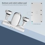 Für Meta Quest 2 Desktop-Halterung, VR-Brille, kabelloses Ladegerät, bunte Licht emittierende Basis – Bild 4