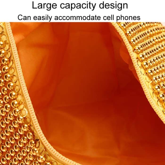 Abend-Clutch, Damen-Bankett-Handtasche mit weichen Perlen – Bild 3