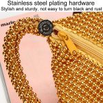 Abend-Clutch, Damen-Bankett-Handtasche mit weichen Perlen – Bild 5