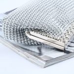 Aluminiumperlen Strass Abendtasche Damen Bankett Abend Clutch Bag – Bild 6