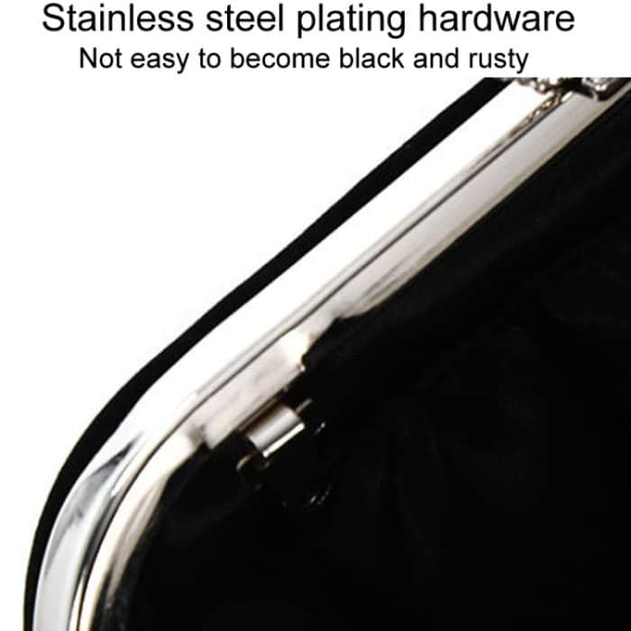 U-förmige, verzierte Abendtasche für Damen, Bankett-Abend-Clutch – Bild 5