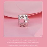 S925 Sterling Silber Platiniert Valentinstag Liebe Öffnen Schließen DIY Perlen – Bild 4