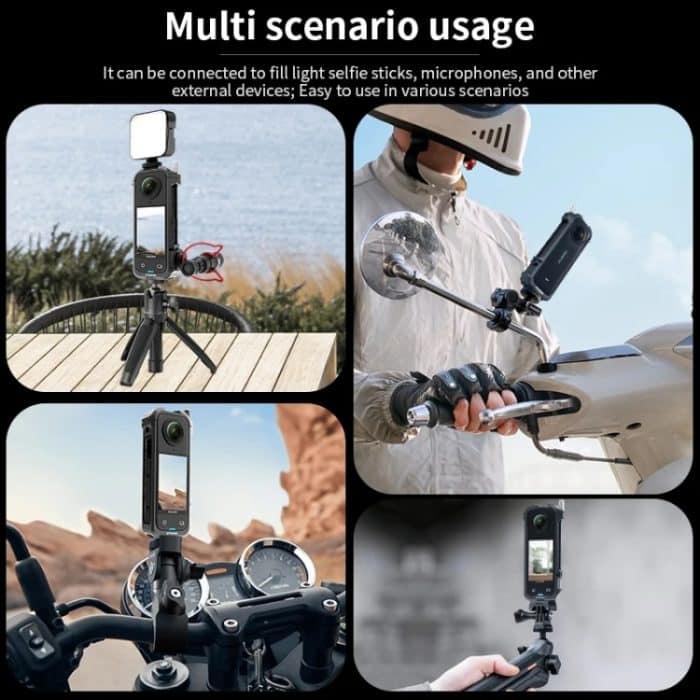 Für Insta360 X4 CYNOVA Metall-Kaninchenkäfig + Objektivdeckel-Set, Schutzzubehör – Bild 9