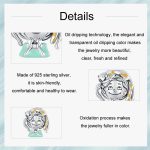 S925 Sterling Silber süße kleine Mädchen Katze DIY Perlen – Bild 4