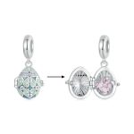 S925 Sterling Silber Ostern Glücksei DIY Anhänger – Bild 2