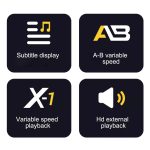 A30 MP3-Player mit FHD 720P Digitalkamera Bluetooth 5.4 Verlustfreier Sound Audio-Player, Excluding Memory Card, 4GB, 8GB, 16GB, 32GB, 64GB – Bild 10