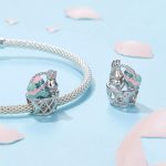 S925 Sterling Silber Ostern Korb Ei Kaninchen DIY Perlen – Bild 2