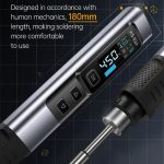 FNIRSI Tragbares Lötkolbenset mit konstanter Temperatur, HS-02A Standard-B Round Tip, HS-02A Standard 6 Head, HS-02A Upgrade B+C2C Line+90W US Plug, HS-02A Upgrade B+C2C Line+100W US Plug+EU Adapter, HS-02A Upgrade 6 Head+C2C Line+90W US Plug... – Bild 9