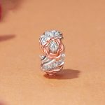 S925 Sterling Silber Rose Armband DIY Perlen Zubehör – Bild 2