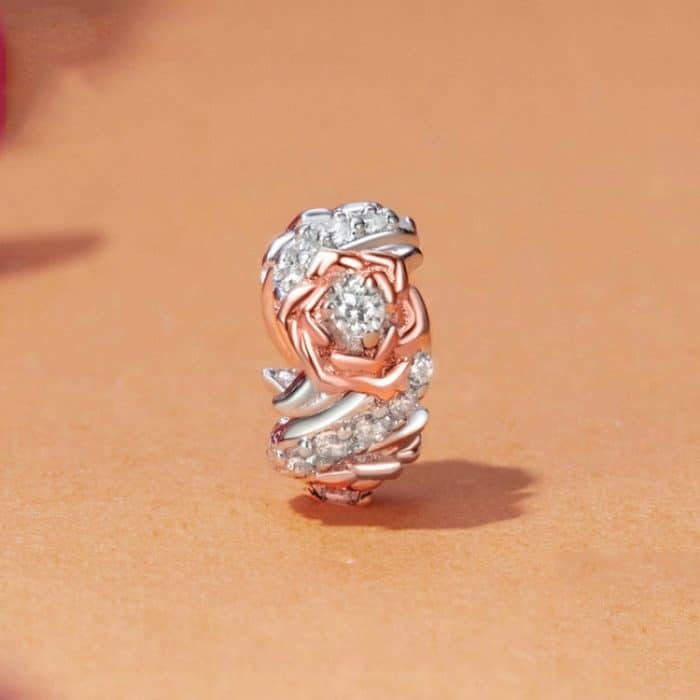 S925 Sterling Silber Rose Armband DIY Perlen Zubehör – Bild 2