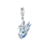 S925 Sterling Silber Fliegender Drache DIY Schmuck Anhänger Perlen