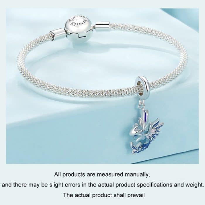 S925 Sterling Silber Fliegender Drache DIY Schmuck Anhänger Perlen – Bild 5