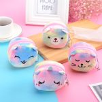 Mini Bunte Runde Plüsch Geldbörse Lippenstift Datenkabel Tragbare Tasche, Rabbit, Kitten, Bears, Colt, Big Eyes Rabbit, Big Eyes Colt – Bild 3