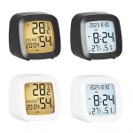 Multifunktionale Temperatur und Luftfeuchtigkeit LCD Uhr Home Nachttisch Wecker – Bild 2