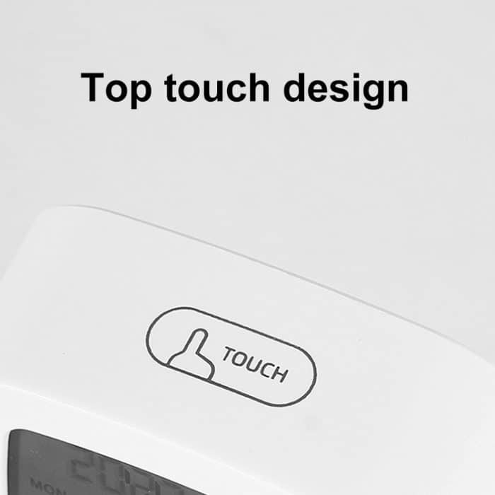 Multifunktionale Temperatur und Luftfeuchtigkeit LCD Uhr Home Nachttisch Wecker – Bild 7