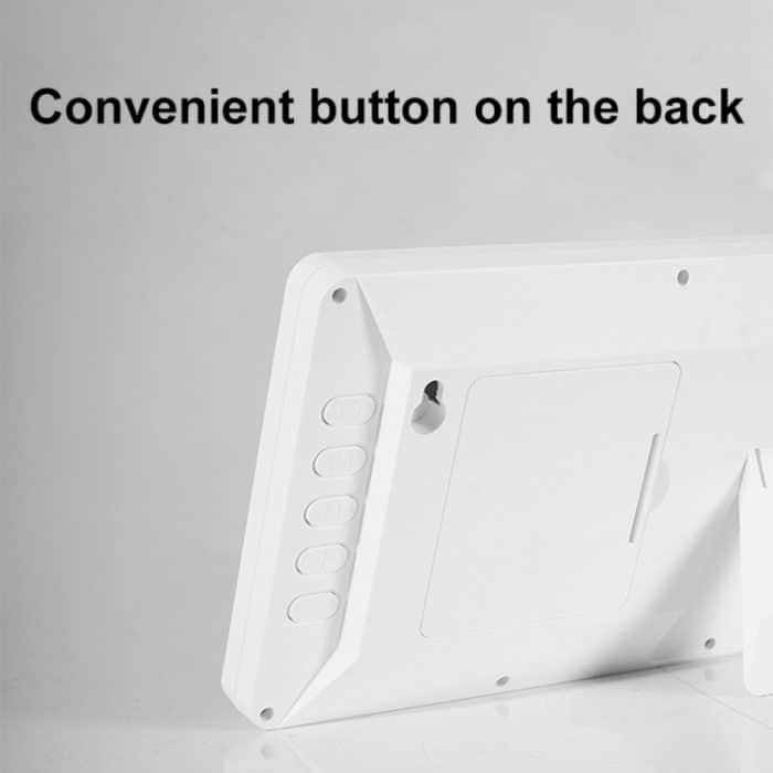 LCD Multifunktionale Wohnzimmer Wanduhr Elektronische Uhr Mit Datum/Temperatur/Feuchtigkeit Display – Bild 7