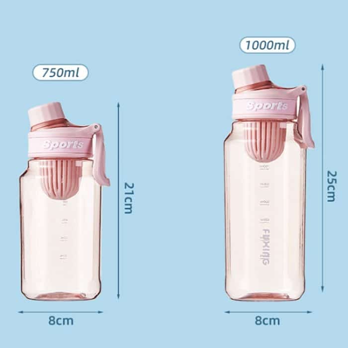 Tragbarer Wasserbecher für den Außenbereich mit großer Kapazität und Teesieb für Sport und Fitness, 750ml, 1000ml – Bild 3