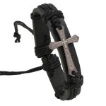 Personalisiertes handgewebtes Lederarmband, einfache herausziehbare, verstellbare Vintage-Armbänder