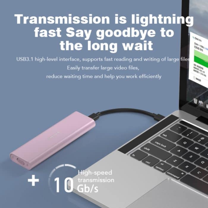 Blueendless M2815SN M.2 Dual Protokoll Typ-C 3,1 Mobile Festplatte Box Laptop Externe SSD – Bild 4