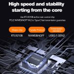 Blueendless M2815SN M.2 Dual Protokoll Typ-C 3,1 Mobile Festplatte Box Laptop Externe SSD – Bild 5