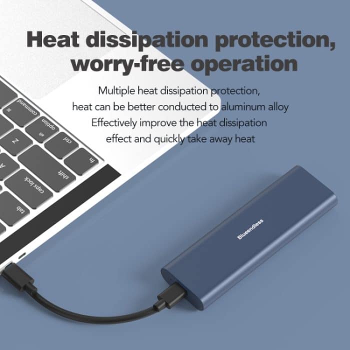 Blueendless M2815SN M.2 Dual Protokoll Typ-C 3,1 Mobile Festplatte Box Laptop Externe SSD – Bild 8