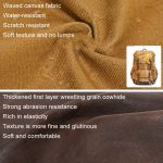 Retro Canvas Rucksack Große Kapazität Reise Computer Tasche – Bild 7