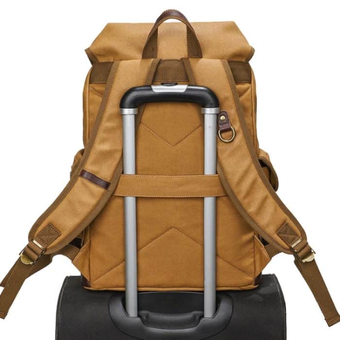 Retro Canvas Rucksack Große Kapazität Reise Computer Tasche – Bild 10