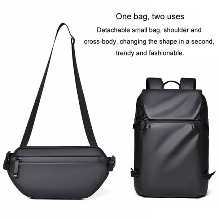 WEPOWER Herren Doppel-Umhängetasche Großraum-Computertasche Reiserucksack – Bild 5