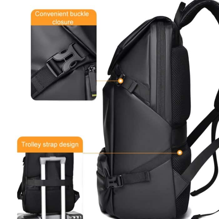 WEPOWER Herren Doppel-Umhängetasche Großraum-Computertasche Reiserucksack – Bild 7