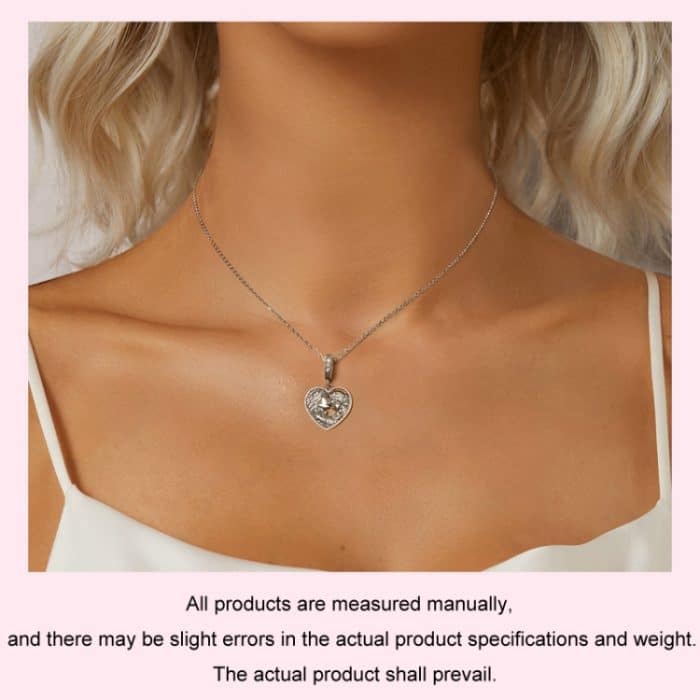 S925 Sterling Silber Mutter-Tochter Liebe Herz DIY Perlen – Bild 5