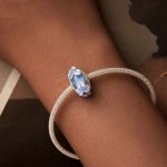 S925 Sterling Silber Blaue Blume Glasperlen DIY Schmuck – Bild 6