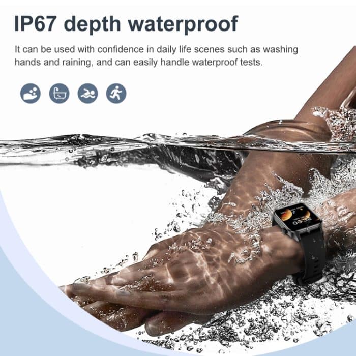 T12Pro 1,85-Zoll-IP67 wasserdichte Sport-Gesundheitsüberwachung Bluetooth-Anruf-Smart Watch – Bild 11